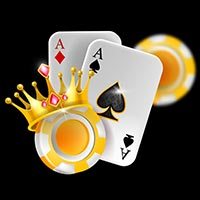playing cards, casino chips, crown 