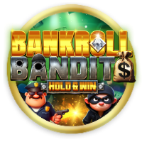 Bankroll Bandits: Hold & Win bonus, Safecracker bonus, Bonus buy-in, Power bet, 2 jackpots!