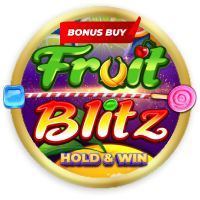 Fruit Blitz! Cluster wins, Cascading reels, free spins, bonus feature, 3 jackpots and more! 